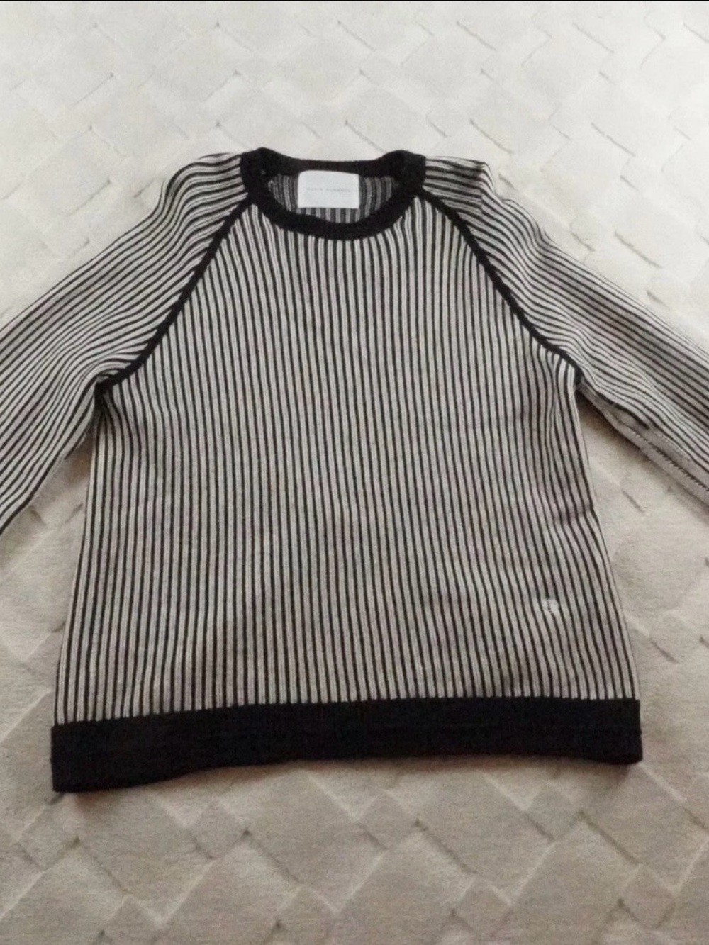 Maria Mcmanus Cashmere Crew Sweater Womens Small Tear Drop Open Back MSRP $970